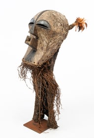 AFRICAN WOOD SONGYE KIFWEBE FACEMASK.
