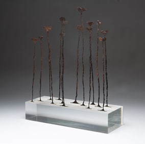 AFRICAN KISSI PENNIES SCULPTURE.