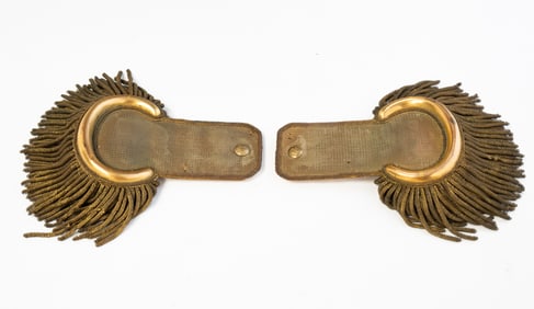PAIR OF CIVIL WAR MILITARY EPAULETS.