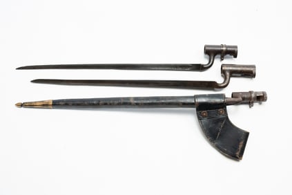 THREE CIVIL WAR BAYONETS.
