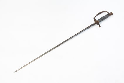 AMERICAN STRAIGHT SWORD WITH G.A.R. SHARKSKIN HANDLE.