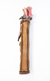 EARLY WOOD SHAFT GOLF CLUBS.