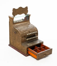 BRASS NATIONAL CASH REGISTER.