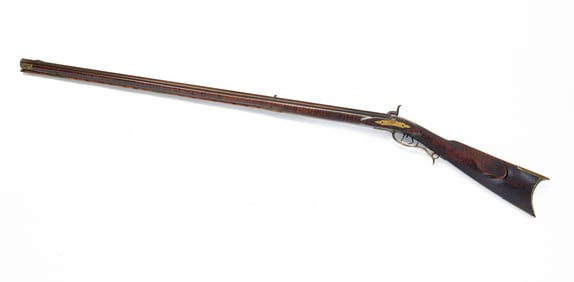 SPRINGFIELD, OHIO D.T. HAWKEN TIGER MAPLE FULL STOCK RIFLE.
