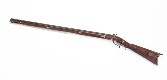 AMERICAN TIGER MAPLE FULL STOCK RIFLE.
