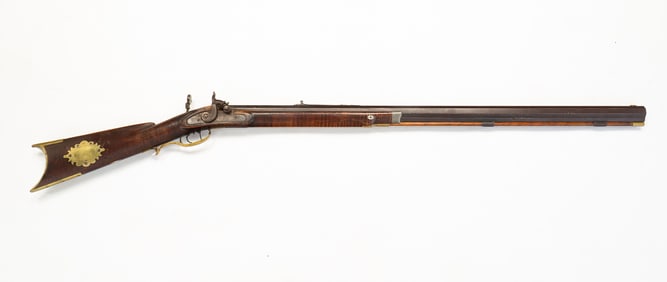 AMERICAN S.KING TIGER MAPLE HALF STOCK RIFLE.