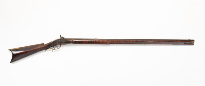 AMERICAN TIGER MAPLE FULL STOCK RIFLE.