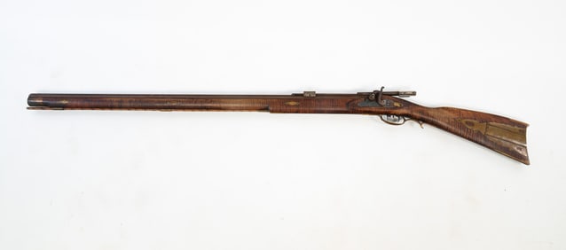 CONTEMPORARY FULL STOCK PERCUSSION LOCK TARGET RIFLE.