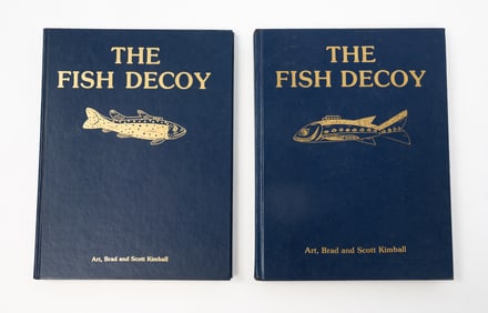 THE FISH DECOY BOOK VOLUME I AND II BY ART, BRAD, AND SCOTT KIMBALL.