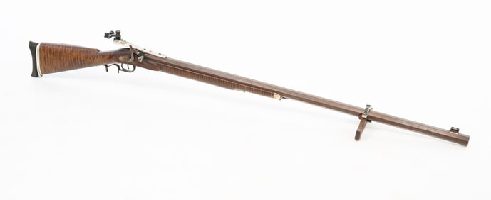 CONTEMPORARY HALF STOCK PERCUSSION TARGET RIFLE.