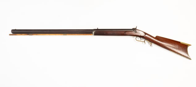 SPRINGFIELD, OHIO R. BEEBE HALF STOCK RIFLE.