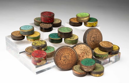 GROUP OF WINCHESTER PERCUSSION RIFLE CAP TINS.