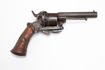 AMERICAN DOUBLE ACTION PIN FIRE REVOLVER.