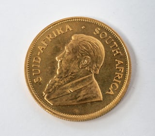 1 OZ 1979 SOUTH AFRICA KRUGERRAND GOLD COIN.