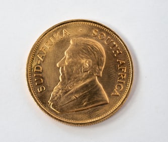 1 OZ 1980 SOUTH AFRICA KRUGERRAND GOLD COIN.