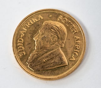 1 OZ 1980 SOUTH AFRICA KRUGERRAND GOLD COIN.