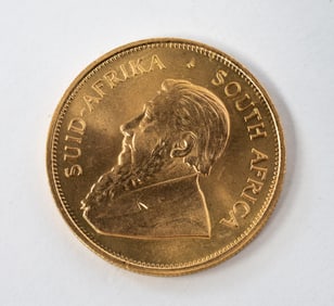 1 OZ 1982 SOUTH AFRICA KRUGERRAND GOLD COIN.