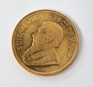 1 OZ 1984 SOUTH AFRICA KRUGERRAND GOLD COIN.