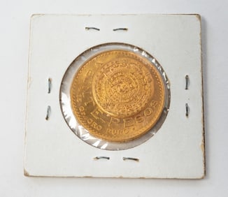 20 MEXICAN PESOS GOLD COIN.