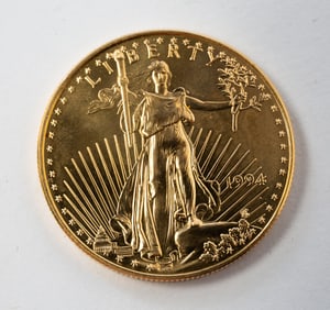 1994 AMERICAN EAGLE 1 OZ. GOLD $50 COIN.