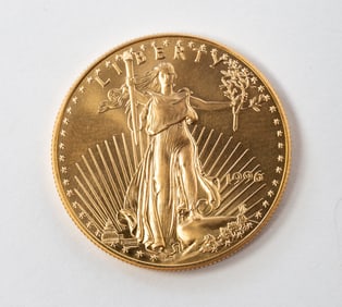 1996 AMERICAN EAGLE 1 OZ. GOLD $50 COIN.