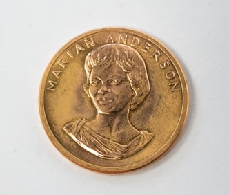 1980 MARIAN ANDERSON 1/2 OZ GOLD COIN.