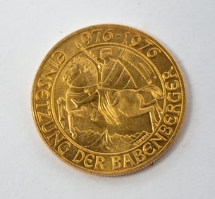 1976 AUSTRIAN 1000 SCHILLING GOLD COIN.