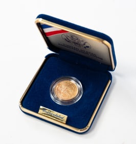 1987 $5 CONSTITUTION GOLD COIN.