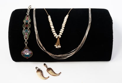 ECLECTIC JEWELRY ASSORTMENT.