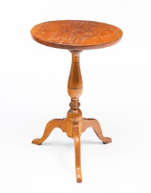 AMERICAN OAK, MAPLE, AND PINE CANDLESTAND.