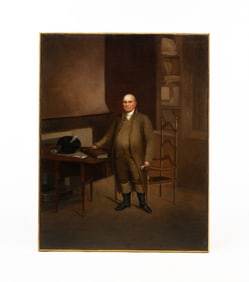 BASS OTIS (PHILADELPHIA, 1784-1861) OIL ON CANVAS FULL-LENGTH PORTRAIT OF JOHN COOKE.