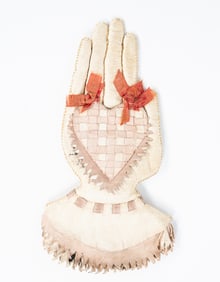 AMERICAN LEATHER HEART IN HAND PEN WIPE.