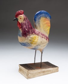 LARGE GERMAN ROOSTER PIPSQUEAK TOY.