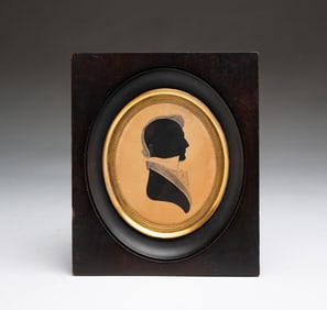 AMERICAN HOLLOW-CUT SILHOUETTE OF SAMUEL BARTLETT PARRIS (AMERICAN, 1806-1821).