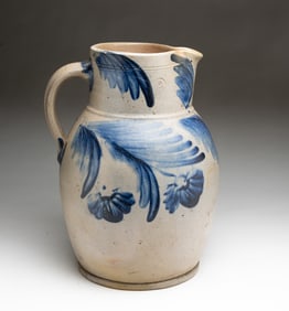 BALTIMORE, MARYLAND COBALT-DECORATED TWO-GALLON STONEWARE PITCHER.