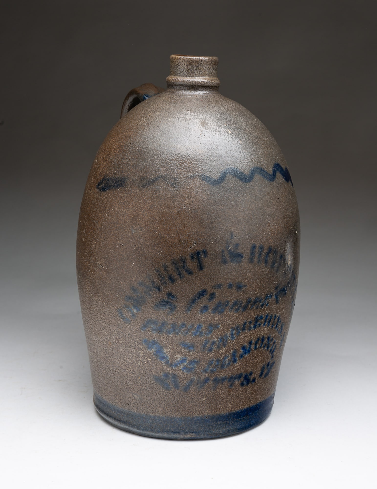 PITTSBURGH OMMERT AND HOFFIELD STONEWARE JUG. (1 of 4)