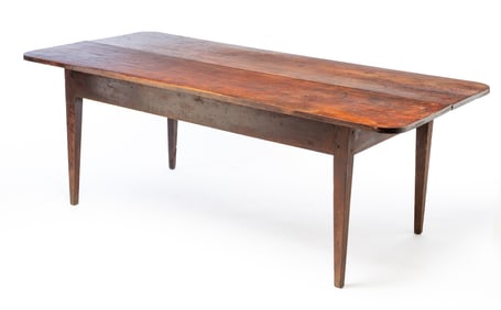 OHIO HEPPLEWHITE CHERRY FARM TABLE.