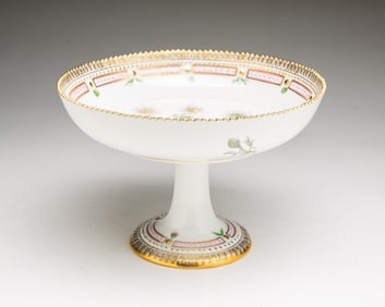 DANISH ROYAL COPENHAGEN FLORA DONICA COMPOTE.
