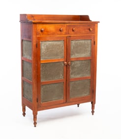 VIRGINIA SHENANDOAH VALLEY WALNUT TWELVE-TIN PIE SAFE.