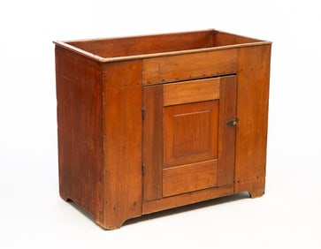 DIMINUTIVE AMERICAN POPLAR DRY SINK.