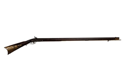 KENTUCKY LONG RIFLE BY DANIEL MARKER SR. (1774-1853).