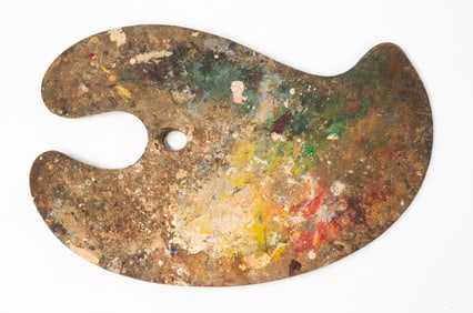 FOLKSY ARTIST'S PALLET.