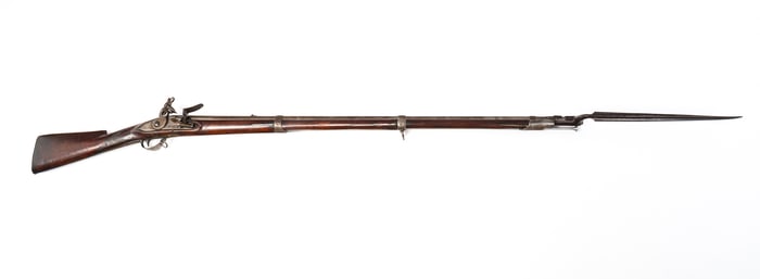 UNMARKED MODEL 1795 FLINTLOCK MILITIA MUSKET (WAR OF 1812).