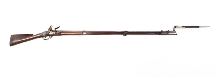 MODEL 1795 SPRINGFIELD FLINTLOCK MUSKET WITH BAYONET.