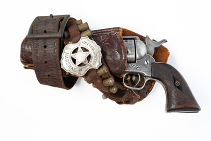 COLT SINGLE ACTION .38 CALIBER PISTOL FOR U.S. MARSHAL SERVICE.