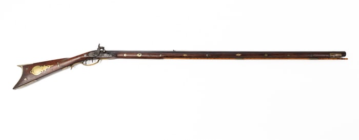 AMERICAN FULL STOCK PERCUSSION RIFLE.