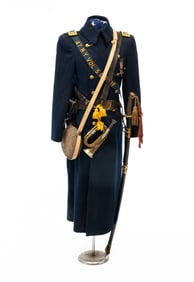 NEW YORK CIVIL WAR UNIFORM ON MANNEQUIN.