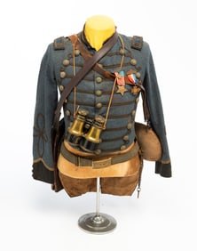 RARE CIVIL WAR OFFICER'S JACKET WITH TAILS.