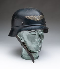 GERMAN LUFTSCHUTZ COMBAT HELMET.