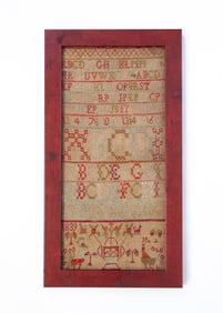 AMERICAN NEEDLEWORK SAMPLER, DATED 1839.